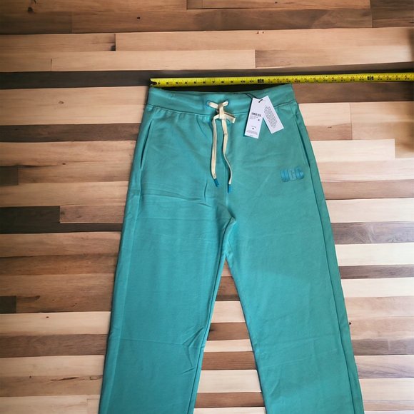 UGG KEYLA CROP PANTS Women XS &Med Aquatic BLUE COTTON HIGH WAIST SWEATPANT - Picture 15 of 15